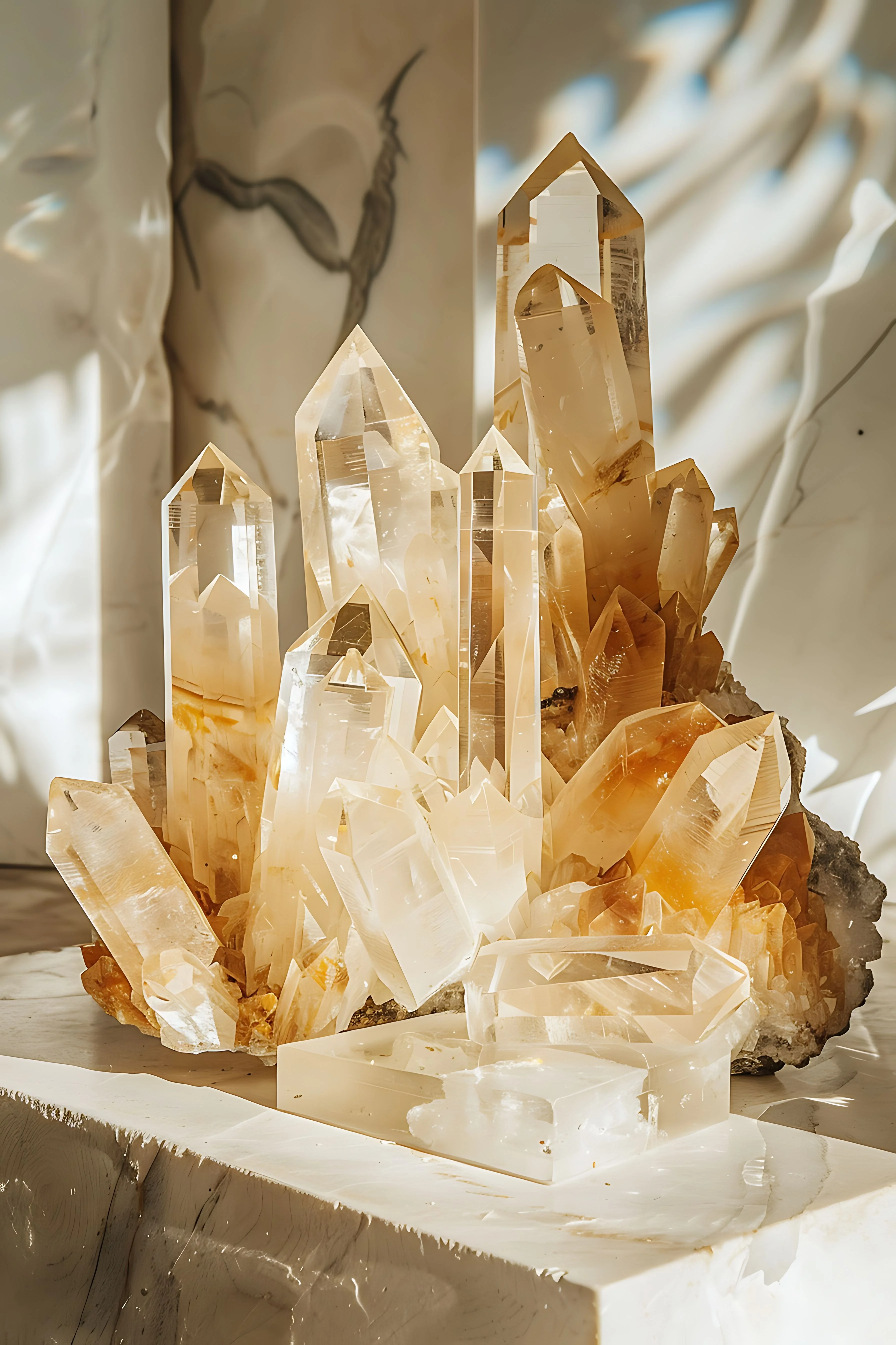 Feng Shui crystal display